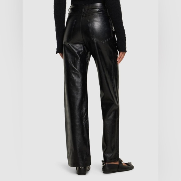 Rotate Faux leather straight pants black - Picture 3 of 8